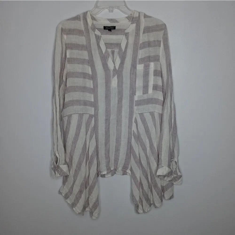 Athena Marie linen blouse size medium
